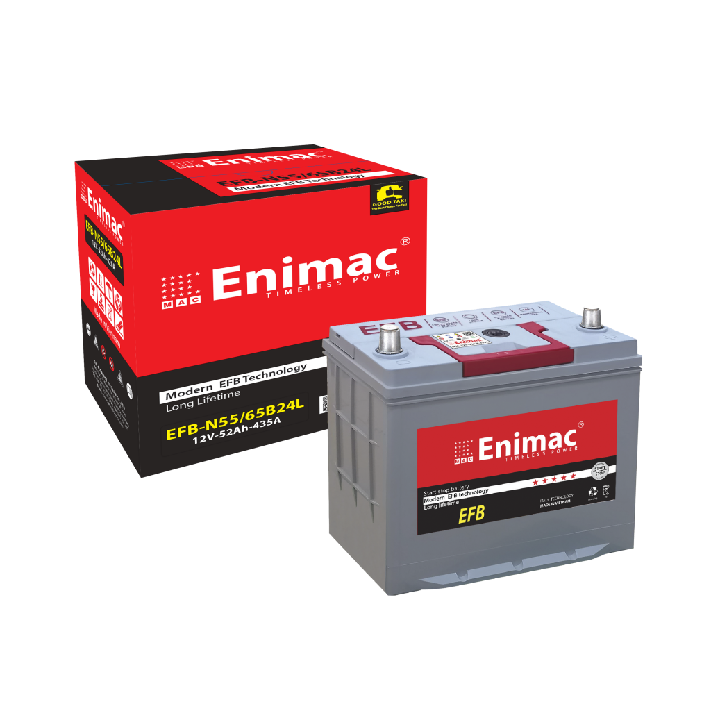 Ắc quy Enimac N55/65B24L (12V-52AH)