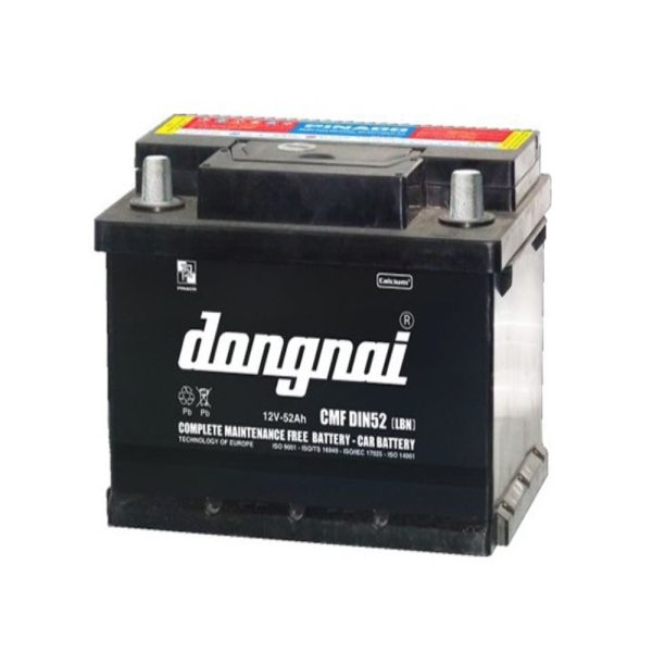 Ắc quy Đồng Nai DIN52 LBN R/L (12V-52AH)